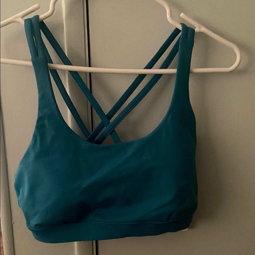 Lululemon Blue Strappy Sports Bra